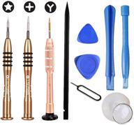 🔧 comprehensive cell phone repair tool kit for iphone 7/7plus/x/8/8 plus/12 - screwdriver set with magnetizer/demagnetizer, y tri-point, pentalobe, phillips, opening pry tools included logo