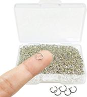 🔗 1000 silver plated jump rings split rings circle clasp connector for jewelry making, chainmaille, charm rings, earrings supplies (5 mm) logo