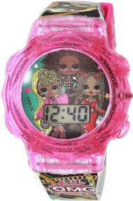 img 3 attached to Girls Quartz Watch Silicone Multicolor Girls' Watches