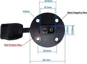 img 2 attached to Разъем COMeap для монтажа заподлицо мотоциклетный генератор