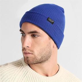 img 1 attached to 🧢 Warm Knitted Cuffed Beanie Hats for Women and Men - Soft Watch Hat with Classic Knit and Stretchy Design