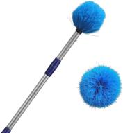 🧹 glorya cobweb duster - reach high and clean with 10ft lightweight stainless steel pole - medium-stiff bristles for indoor and outdoor cleaning logo