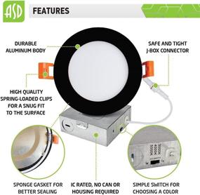 img 1 attached to 💡 4 Inch Industrial Electrical ASD LED Recessed Lighting Components for Enhanced Lighting