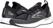 brooks levitate stealthfit black white women's shoes for athletic logo