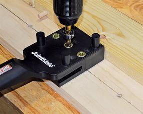 img 1 attached to Milescraft 13190003 1319 JointMate Handheld Dowel Jig - Black/Red