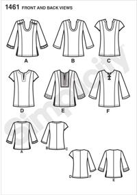 img 1 attached to Simplicity Pattern Neckline Variations 10 12 14 16 18