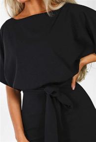 img 2 attached to Dreamskull Women's Black Batwing Sleeve Jumpsuit - Stylish Women's Clothing in Jumpsuits, Rompers & Overalls