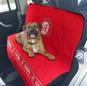 img 4 attached to 🐶 Collegiate Alabama Crimson Tide Pet Car Seat Cover - Put Your Pets First