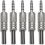 🔌 premium 3.5mm trrs male jack repair plug: cess construction, audio soldering (5 pack) logo