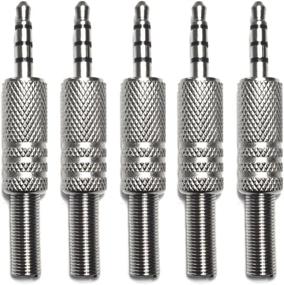 img 4 attached to 🔌 Premium 3.5mm TRRS Male Jack Repair Plug: CESS Construction, Audio Soldering (5 Pack)