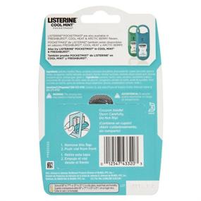 img 1 attached to 🌬️ Освежающие карманные пачки Listerine Cool Mint - 72 шт. (упаковка из 6)