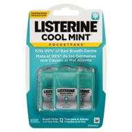 🌬️ refreshing listerine cool mint pocketpaks - 72 count (pack of 6) logo
