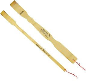 img 3 attached to Бамбуковый ручной массажер для спины BambooMN Bamboo Wooden Scratchers Backsratcher