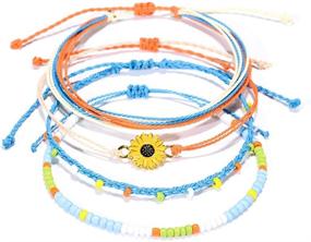 img 4 attached to VU100 Friendship Adjustable Waterproof Graduation Girls' Jewelry: Stylish and Durable Accessories for Lifelong Bonds
