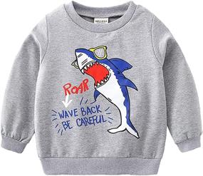 img 3 attached to Toddler Clothing Dinosaur Printed T Shirt Boys' Clothing : Clothing Sets