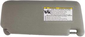 img 2 attached to SAILEAD Gray Left Driver Side Sun Visor for 2007-2011 Toyota Camry (No Sunroof/Light)