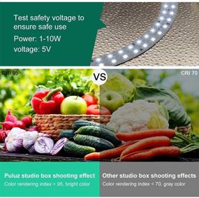 img 1 attached to 📸 PULUZ 11.8'' Портативная фотостудия Light Box с 112 светодиодами, 10 уровнями регулировки яркости и 6 цветами фона - идеально для дисплейной фотографии