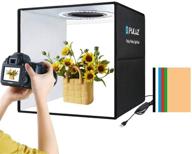 📸 puluz 11.8'' портативная фотостудия light box с 112 светодиодами, 10 уровнями регулировки яркости и 6 цветами фона - идеально для дисплейной фотографии логотип
