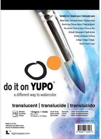 img 1 attached to 📄 Yupo Paper L21-YUP153CL57 Translucent Sheets (15 Pack), 5x7 - Flexible & Versatile Translucent Paper for Art & Crafts