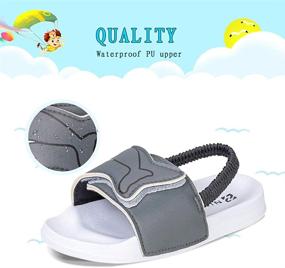 img 1 attached to Тапочки Watelves Toddler Slides 31 для мальчиков: удобная и стильная обувь для активных детей.