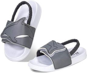 img 4 attached to Тапочки Watelves Toddler Slides 31 для мальчиков: удобная и стильная обувь для активных детей.