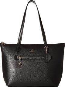 img 2 attached to 👜 COACH Taylor Tote in Pebbled Leather - Perfect for Women