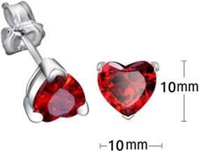 img 3 attached to Earrings Anniversary Birthstone Girlfriend Valentines