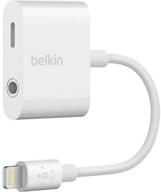 🎧 belkin f8j212btwht audio + charge rockstar: адаптер iphone aux логотип