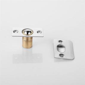 img 1 attached to 🚪 Enhance Your Closet Doors with JQK Closet Door Ball Catch Hardware – Stainless Steel, Adjustable, Brushed Satin Finish, 2 Pack!