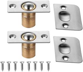 img 4 attached to 🚪 Enhance Your Closet Doors with JQK Closet Door Ball Catch Hardware – Stainless Steel, Adjustable, Brushed Satin Finish, 2 Pack!