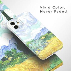 img 3 attached to 🌾 Wheat Field Van Gogh iPhone 12 Case: Cute Aesthetic Floral Design for Women, Durable Soft TPU Matte Protective Cover with Art Painting- Fits iPhone 12 6.1'' - Girls' Favorite!