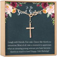 🎁 ava sweet 16 necklace: perfect gift for her 16th birthday & sweet sixteen celebration logo