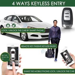 img 2 attached to Car Remote Start PKE Passive Keyless Entry One Key Engine Start For Car Remote Key Or Phone Control