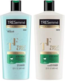 img 4 attached to 🧴 Коллекция Tresemme Pro для ухода за волосами - толстые и объемные - комплект шампуня и кондиционера с глицерином - 22 FL OZ (650 мл) в бутылке - один комплект