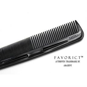 img 2 attached to LUXXII - (6 Pack) 8-Inch Vibrant Styling Essentials Round Handle Comb and (1 Pack) 5-Inch Favorict Pocket Comb (A)