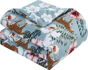 img 2 attached to Chic Home Reversible Comforter Tropical