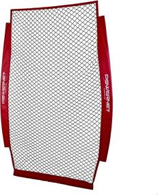 img 4 attached to ⚾️ PowerNet 4x7 Portable Pitching I-Screen - Ultimate Baseball Pitcher Protection for Line Drives & Grounders, Heavy Duty Knottless Netting - Ideal Batting Practice Tool