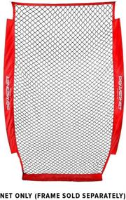 img 3 attached to ⚾️ PowerNet 4x7 Portable Pitching I-Screen - Ultimate Baseball Pitcher Protection for Line Drives & Grounders, Heavy Duty Knottless Netting - Ideal Batting Practice Tool