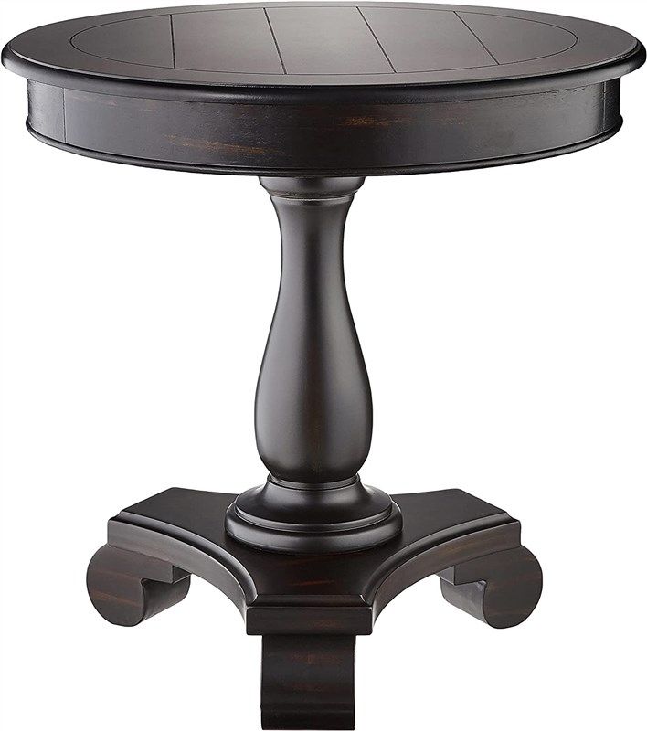 roundhill furniture round pedestal espresso furniture 로고