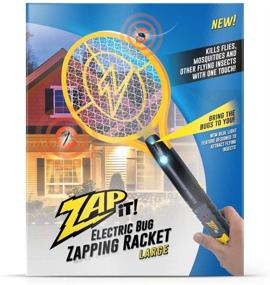 img 3 attached to 🦟 Rechargeable Bug Zapper Racket with Blue Light Attractant | ZAP IT! Bug Zapper | 4,000 Volt | USB Charging Cable