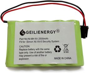 img 3 attached to GEILIENERGY 6V 2500mAh Резервная батарея для системы безопасности GE Interlogix Simon Xti XTi-5 600-XTI-BAT A2100Mah Wireless Control Panel