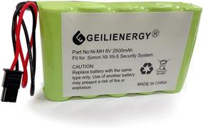 img 1 attached to GEILIENERGY 6V 2500mAh Резервная батарея для системы безопасности GE Interlogix Simon Xti XTi-5 600-XTI-BAT A2100Mah Wireless Control Panel