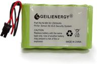 geilienergy 6v 2500mah резервная батарея для системы безопасности ge interlogix simon xti xti-5 600-xti-bat a2100mah wireless control panel логотип