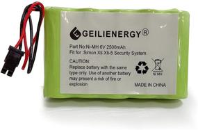 img 4 attached to GEILIENERGY 6V 2500mAh Резервная батарея для системы безопасности GE Interlogix Simon Xti XTi-5 600-XTI-BAT A2100Mah Wireless Control Panel