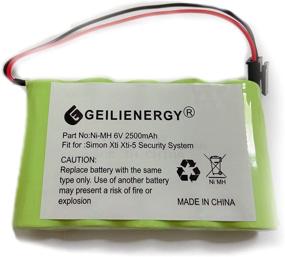 img 2 attached to GEILIENERGY 6V 2500mAh Резервная батарея для системы безопасности GE Interlogix Simon Xti XTi-5 600-XTI-BAT A2100Mah Wireless Control Panel