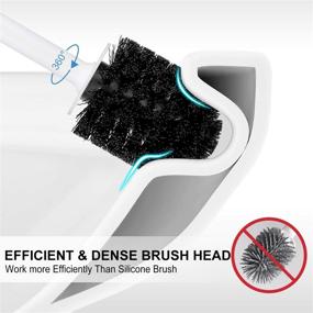 img 2 attached to 🚽 Uptronic Toilet Brush and Holder: Ventilated, Long Handle for Effective Bathroom Cleaning