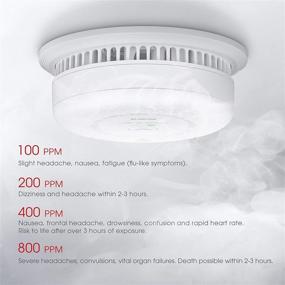 img 2 attached to 🔥 X-Sense SC03: 10-Year Battery Dual Sensor Smoke and Carbon Monoxide Detector Alarm, Auto-Check, Complies with UL 217 & UL 2034 Standards, Not Hardwired