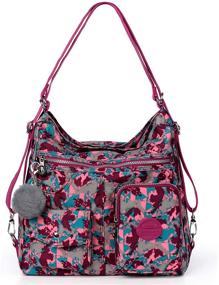 img 4 attached to 🎒 Women's Lightweight Convertible Shoulder Backpack Handbags & Wallets with Waterproof Feature