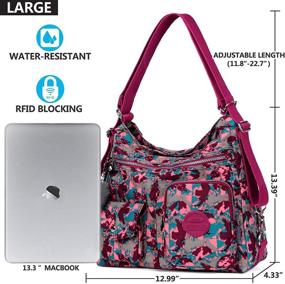 img 2 attached to 🎒 Women's Lightweight Convertible Shoulder Backpack Handbags & Wallets with Waterproof Feature