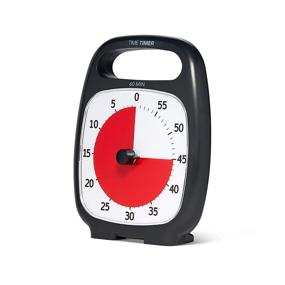 img 3 attached to Efficient Time Management Tool: TIME TIMER PLUS 60 Minute Desk Visual Timer - Silent Countdown Timer with Portable Handle for Classroom, Office, Homeschooling, Study (Charcoal)